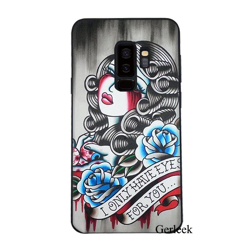 Чехол для телефона Sailor Jerry Tattoo 06 Samsung Galaxy A3 S6 S7 Edge S8 S9 Plus 2016 2017 | Мобильные телефоны и
