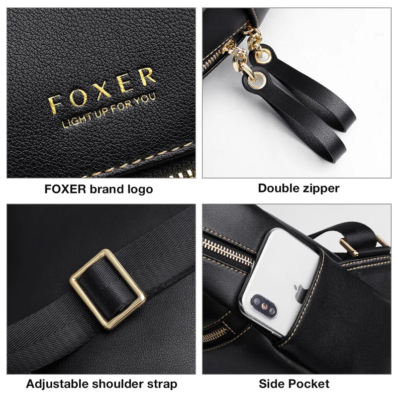 FOXER 2019 деловой женский рюкзак для путешествий Женский вместительный ноутбука