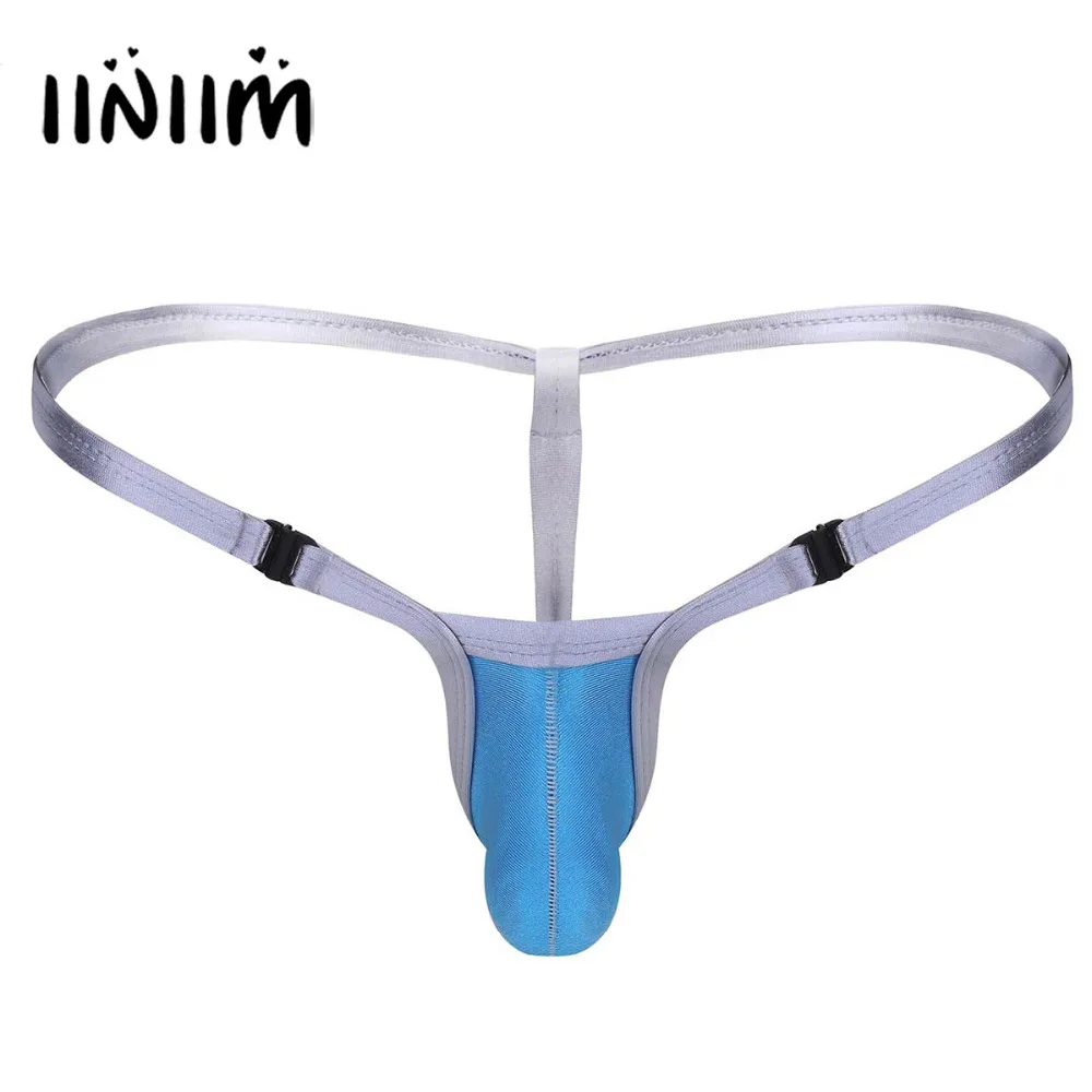 

Mens Thongs Gay Panties Low Rise Stretchy Open Butt Bikini G-string Underpants Hot Sexy Sissy Underwear with Bulge Pouch Briefs