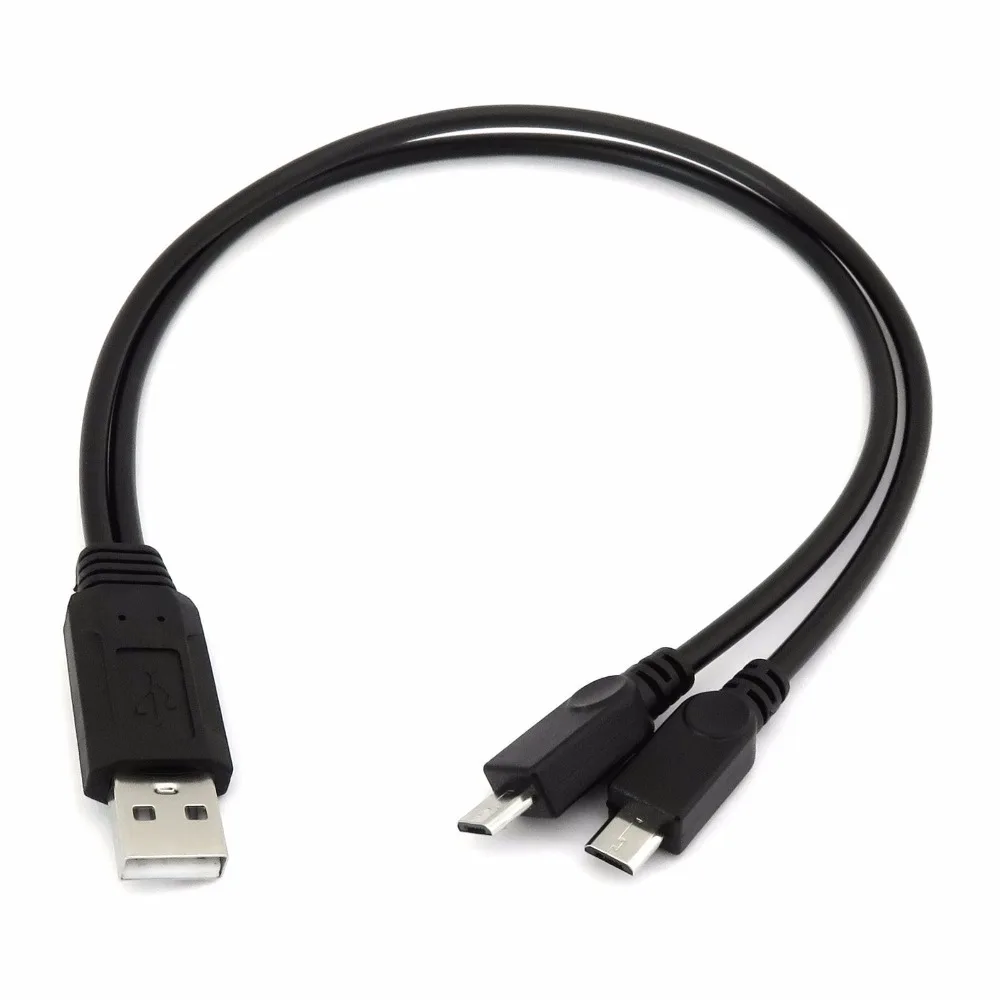 Сплиттер с двумя разъемами USB типа папа и Micro USB|usb male to male|dual usb micro usbusb |