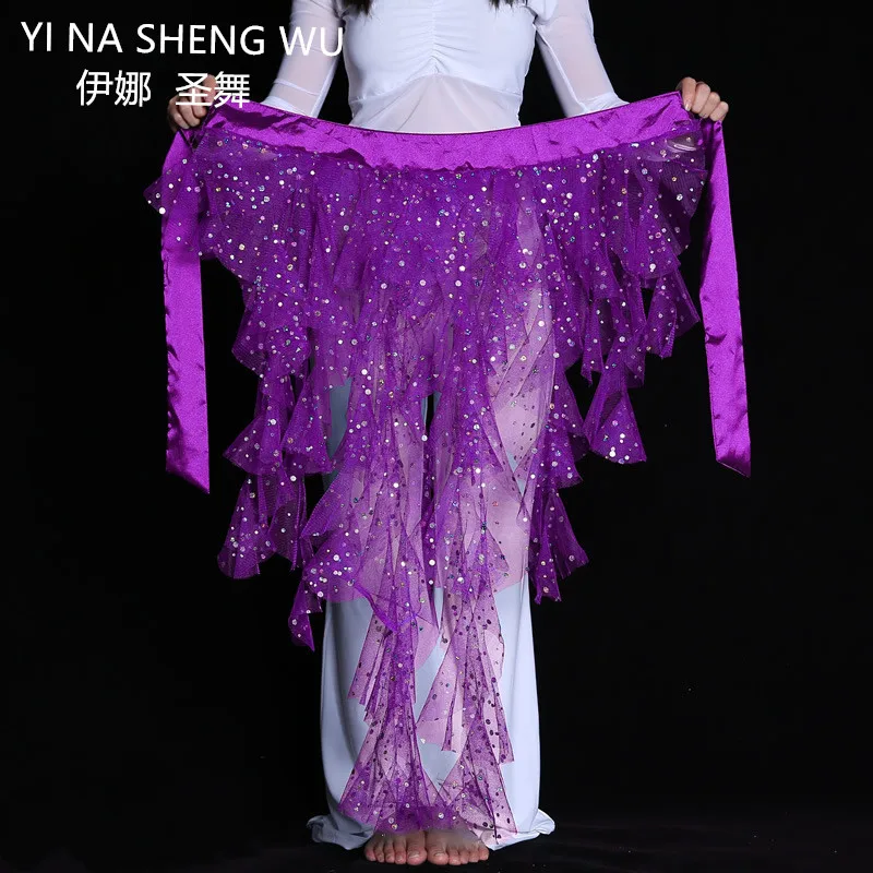 Женский шифоновый костюм для танца живота длинный набедренный треугольный