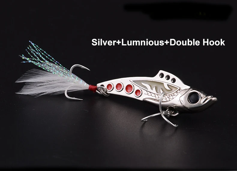 Metal VIB 1pcs 52/60/66mm 15/20g Spinner Spoon Hard Baits Fishing Lures Viper Full Swimming Layer FishingTackle | Спорт и