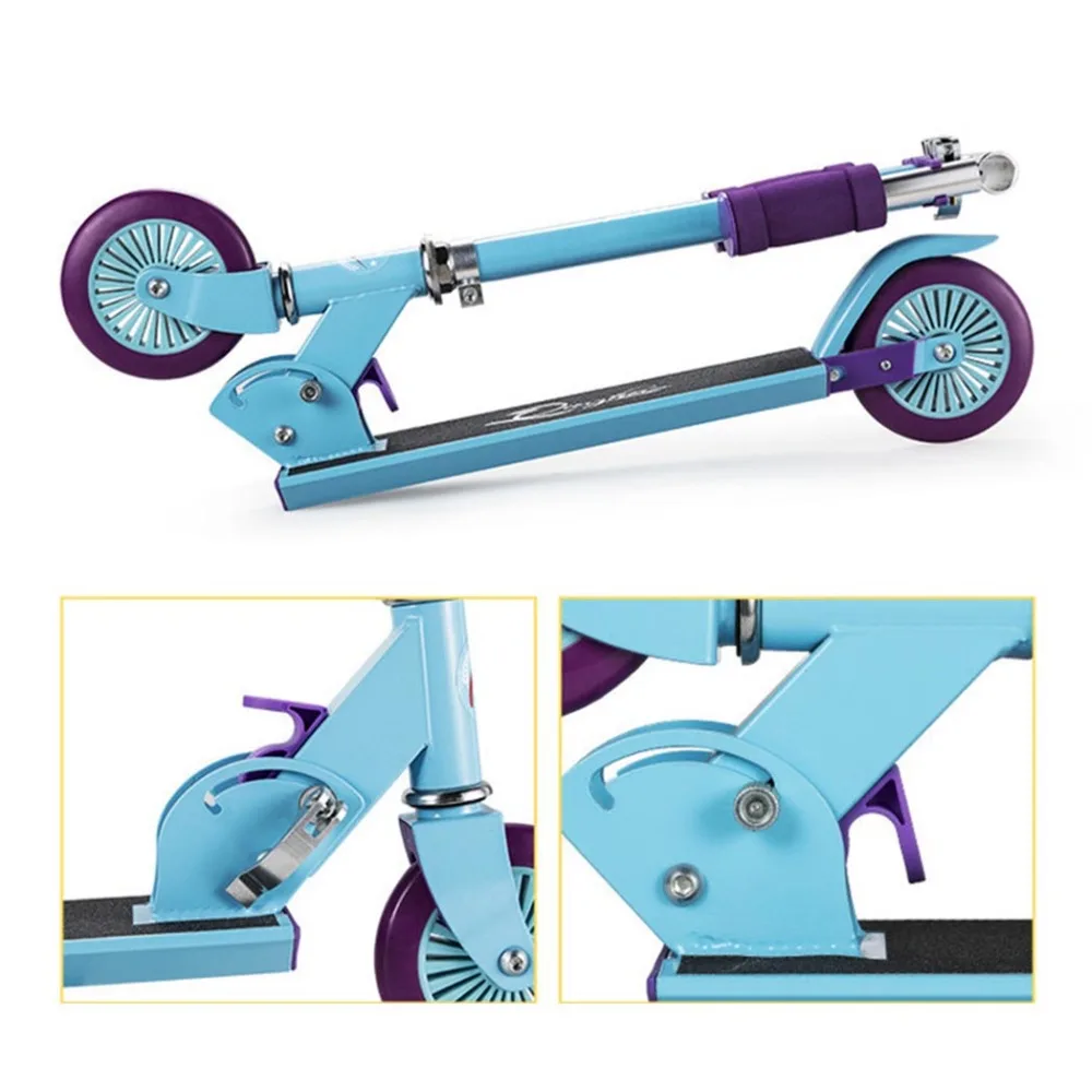 2 Колеса Самокат из алюминиевого сплава Детский самокат складной регулируемая