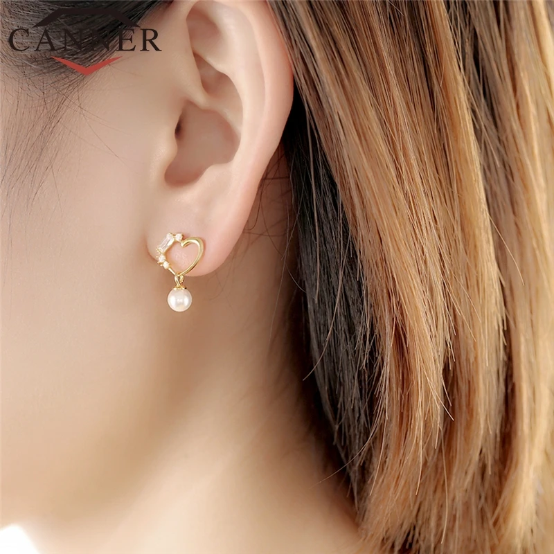 Женские серьги-капельки CANNER серьги из стерлингового серебра 925 пробы с цирконием