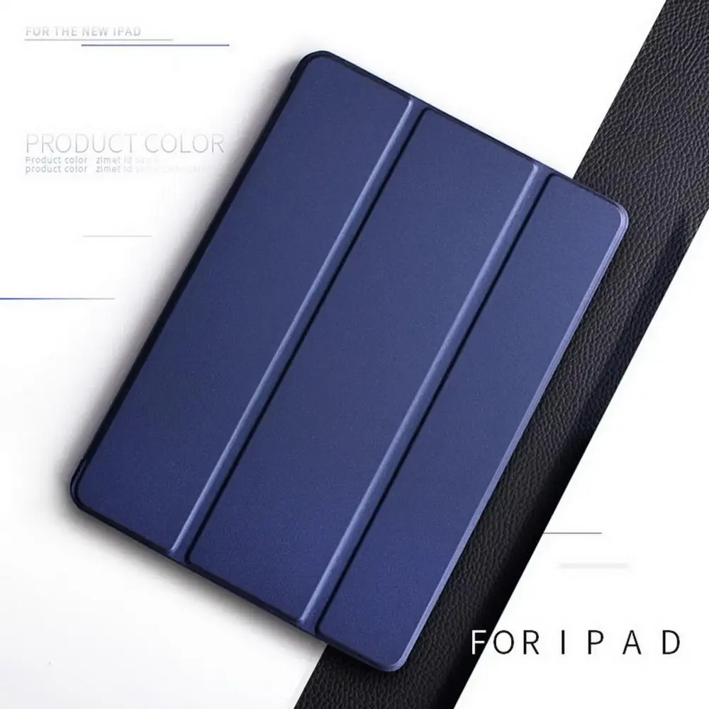 D blue-yue se-Pro9.7 Официальный чехол-крышка для iPad Pro 9,7- из списка: A1673'1674'A1675, Ультратонкий чехол из EQHTX-PU кожи Smart Auto Sleep - Цвет: D blue-yue se-Pro9.7
