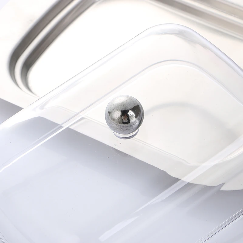 Контейнер для хранения масла из нержавеющей стали с прозрачной акриловой