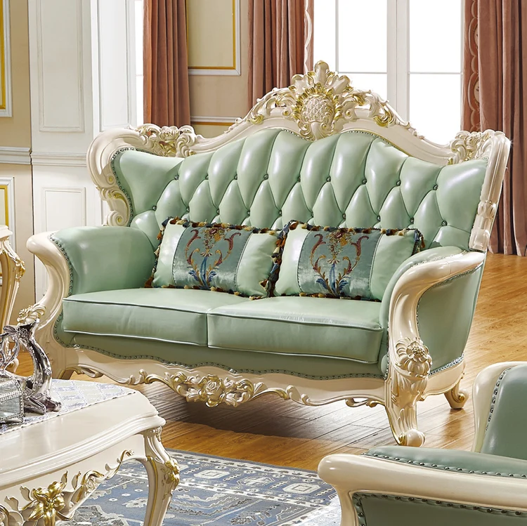 Горячая продажа мебель для дома кожаный Loveseat Европейский роскошный диван