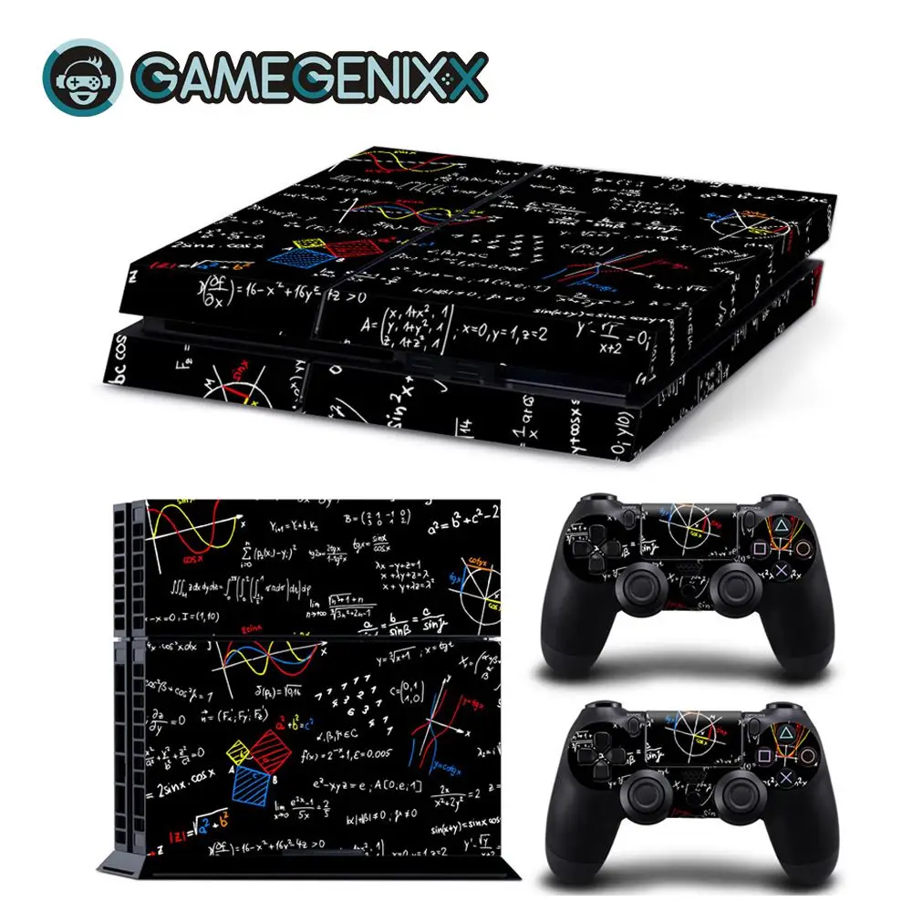 Наклейка GAMEGENIXX Skin Виниловая наклейка для консоли PS4 и 2 контроллера-Science |