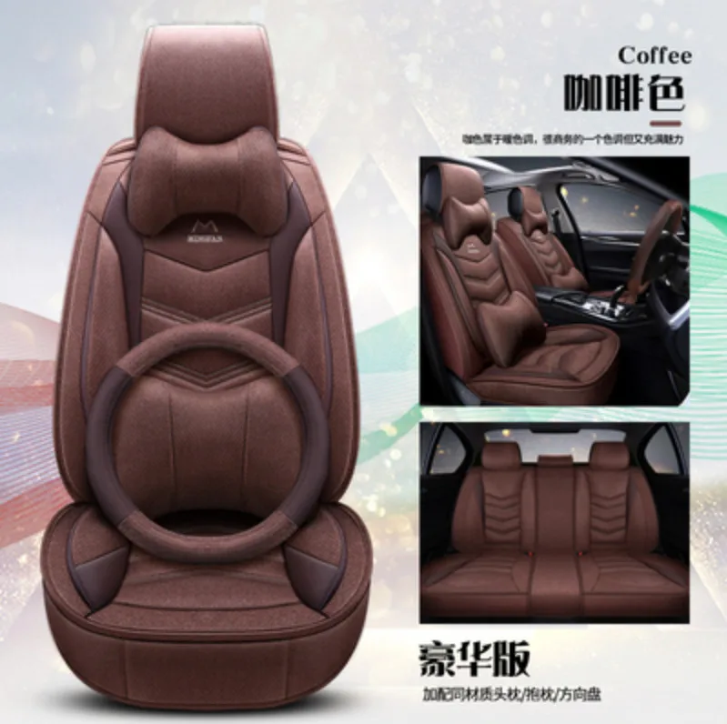 ( Front + Rear ) Special Leather car seat covers For Toyota Corolla Camry Rav4 Auris Prius Yalis Avensis SUV auto accessories | Автомобили