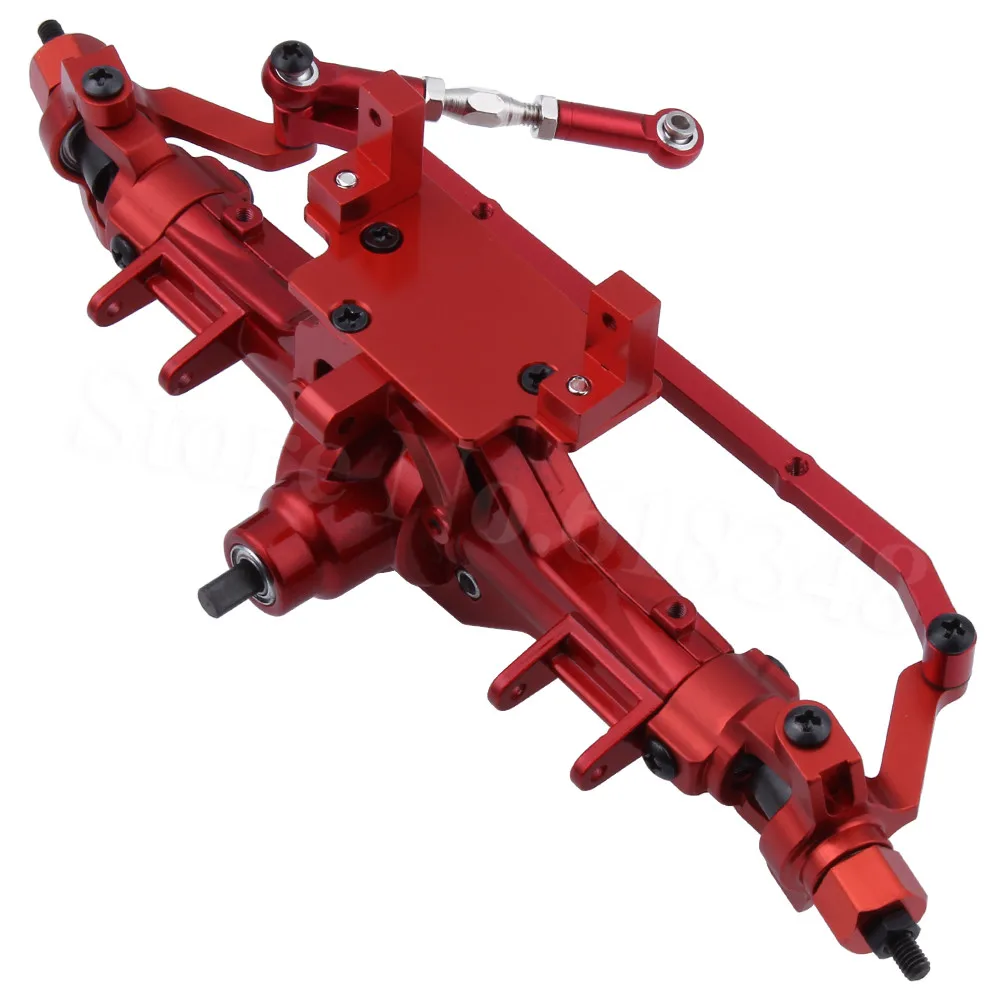 Front Red 6728 Алюминиевый передний/задний мост полный набор для 1/10 RC Гусеничный автомобиль HSP Pangolin 94180 RGT 18000 Redcat Everest Gen7 PRO/Sport - Цвет: Front Red 6728