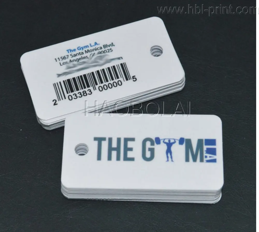 Пластиковая карта для ключей с струйным штрих кодом 54*28 мм|tag boat|card punchcard stock tags |