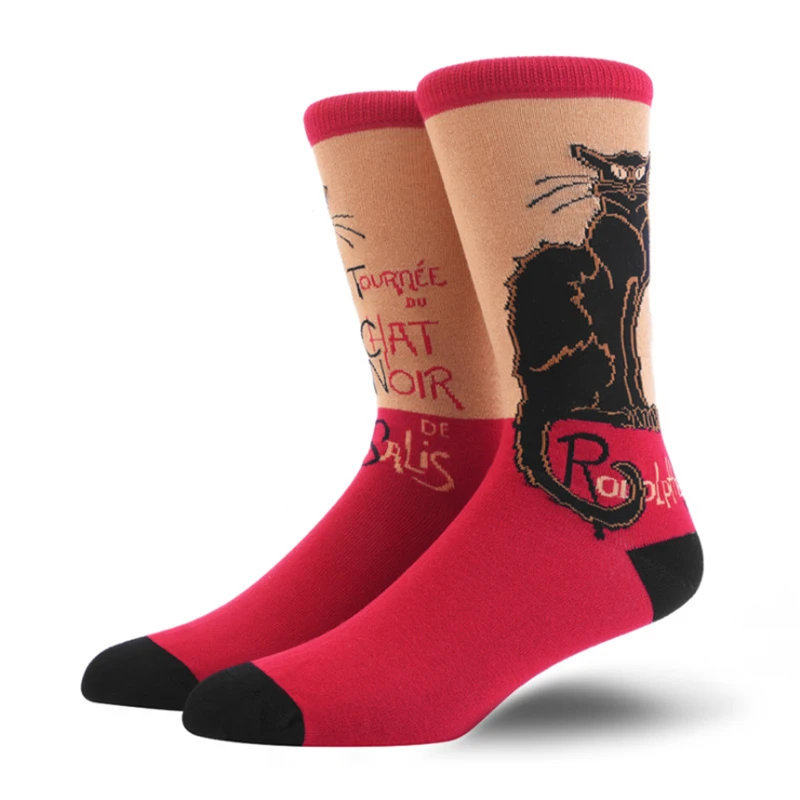 Носки Moda sockmark 2020 Новые поступления счастливые мужские носки с изображением собак