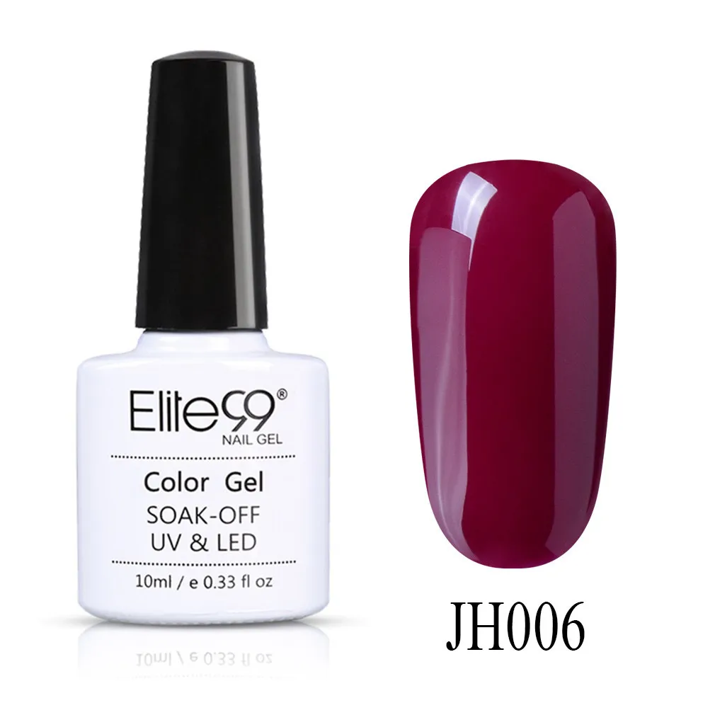JH006 Elite99, телесный цвет, 10 мл, Гель-лак Vernis, Полупостоянный УФ-гель для дизайна ногтей, Гель-лак, впитываемый, для ногтей, грунтовка, Гель-лак - Цвет: JH006
