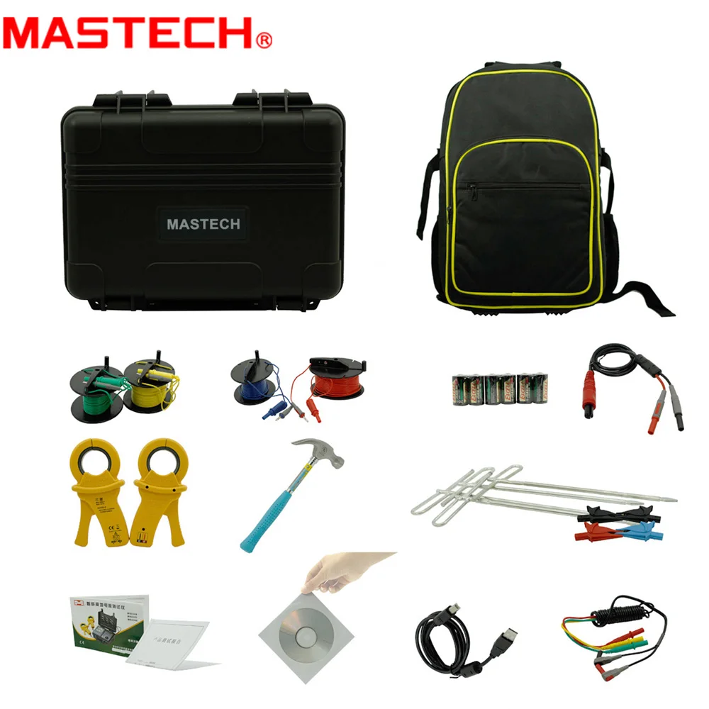 MASTECH MS2307 Интеллектуальный Измеритель сопротивления заземления USB2.0 порт и