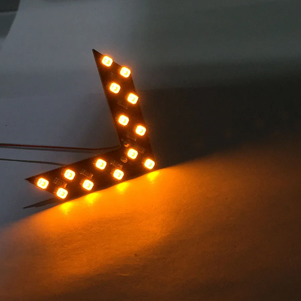 Светодиодная панель со стрелками 14 SMD 1 шт. для автомобильного зеркала заднего