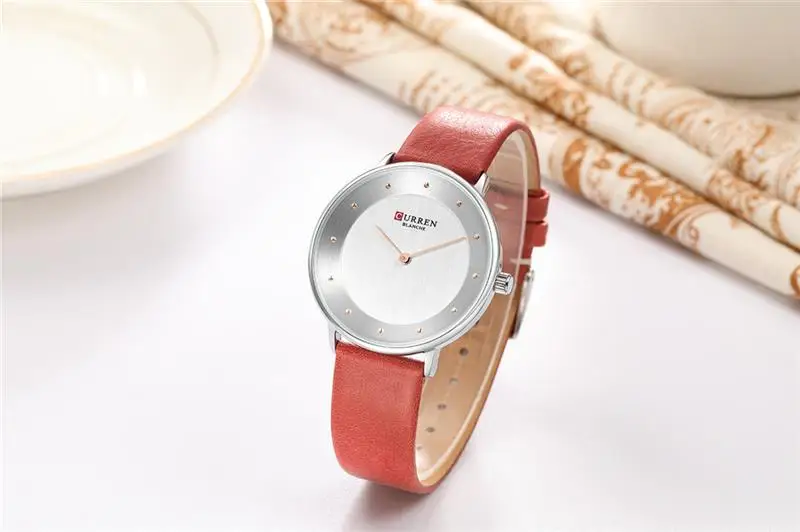 CURREN 9033 женские часы роскошные кожаные женские кварцевые наручные часы повседневные Элегантные женские часы женские Relogio Feminino