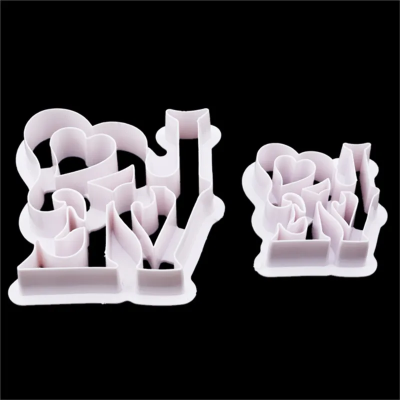 Творческий Cookie DIY Плесень Пластик Sugarcraft любовь помадка резак торта плесень торт