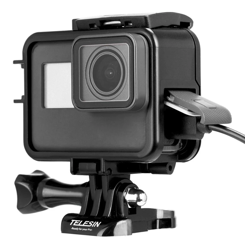 Новейший защитный чехол TELESIN go pro вертикальная рамка держатель для gopro hero 7 black Hero 6 5