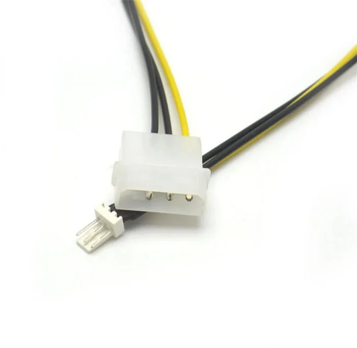 Кабель 4 контактный molex/IDE 3 Pin Процессор линия питания вентилятора|4-pin molex|fan poweride to
