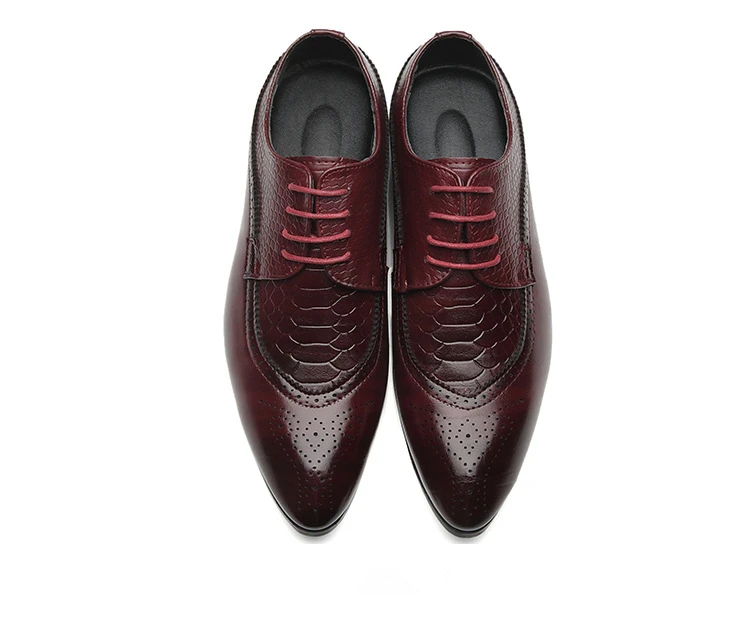 Новые осенние модные деловые мужские повседневные туфли кожаные