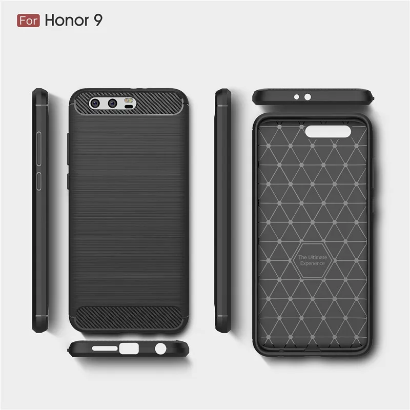 Мягкий чехол для телефона из ТПУ углеродного волокна Huawei Honor Magic 5C 5X 6A 6X 7C 7X 8 9 10 Lite V8