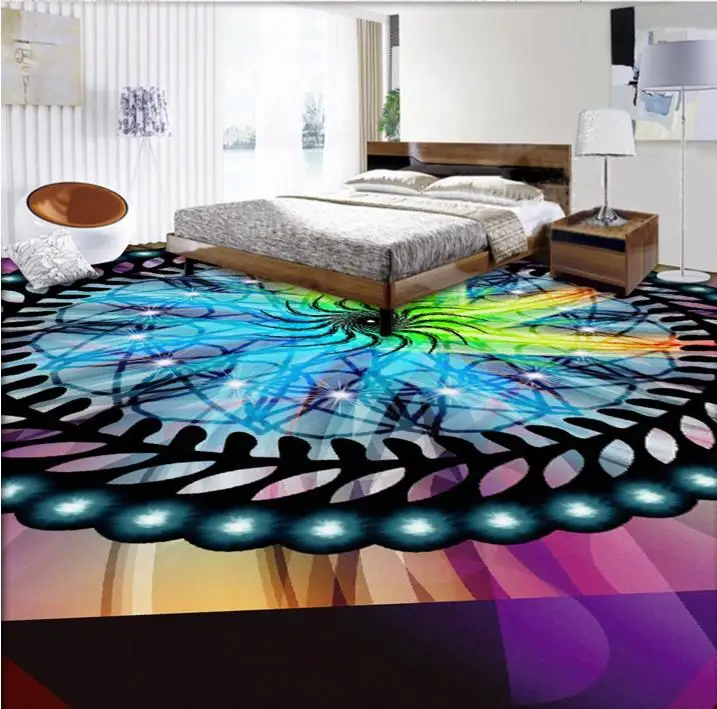 

3d photo floors Adhesive kitchen tiles Custom colors pattern waterproof self-adhesive floor 3d murals 3D PVC wallpaper