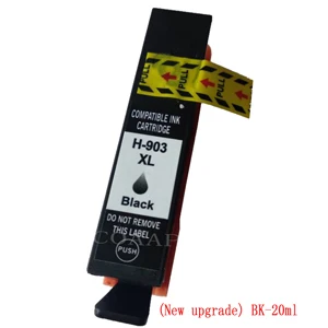 1pk-hp 903XL BK Новое обновление 903 903XL совместимый чернильный картридж для hp Officejet Pro 6950 6960 6961 6963 6964 все-в-одном принтер, hp 903XL 907XL - Цвет: 1pk-hp 903XL BK