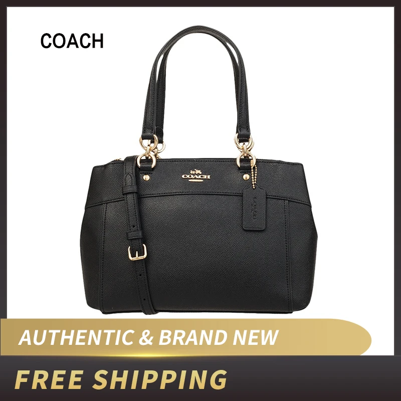 Женская сумка-Кроссбоди Coach Mini Brooke Carryall фирменная кожаная со съемным ремешком F25395