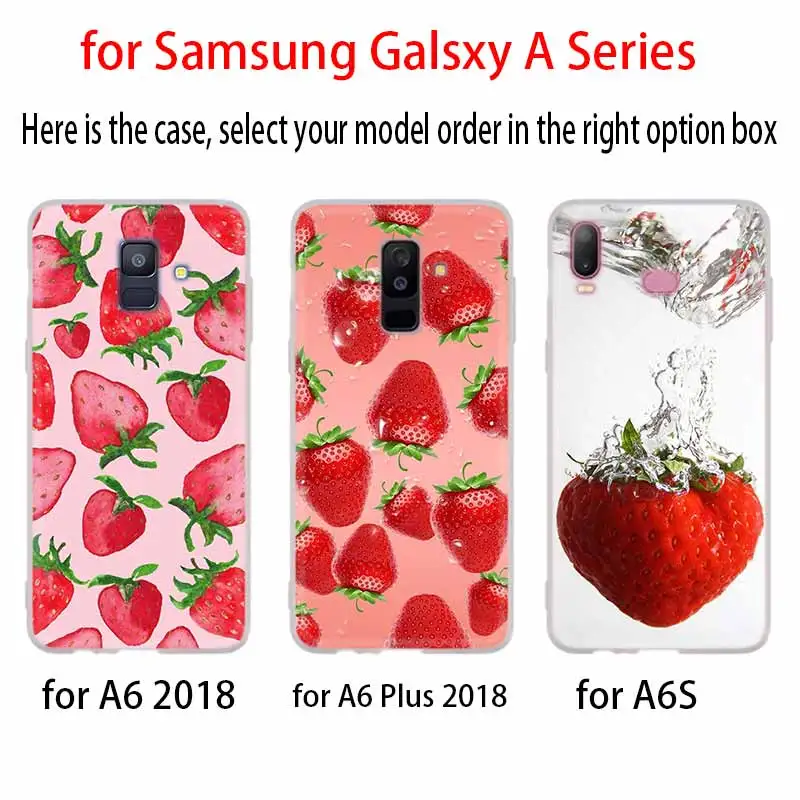 3D чехол с клубничным бананом для Samsung Galaxy A8 A6 Plus A9 A5 A3 A7 2018 2017 2016 A50 A30 A40 A70 A10 A2 CORE