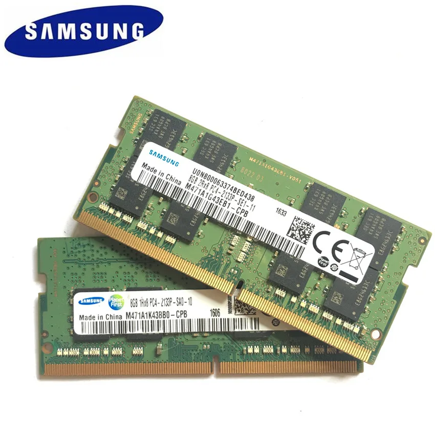 Память Samsung DDR4 для ноутбука 16 ГБ 8 4 Гб PC4 2133 МГц или 2400 2400T 2133P DIMM|Оперативная память|