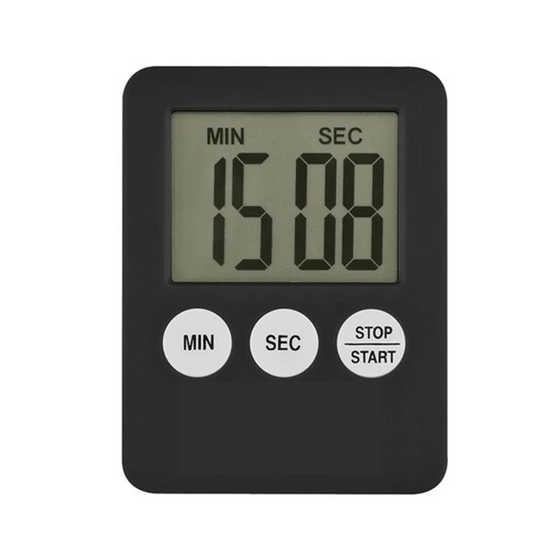Новинка 7 цветов супер тонкий ЖК дисплей цифровой Экран Кухня таймер квадратный