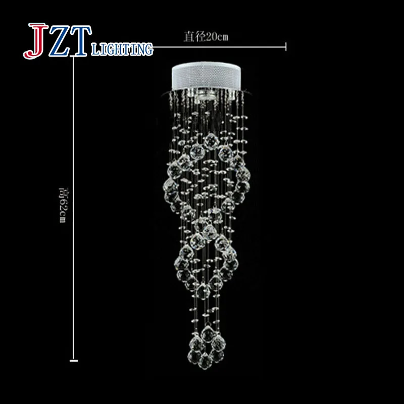 Лучшая цена Современная креативная светодиодная хрустальная лампа ZYY K9