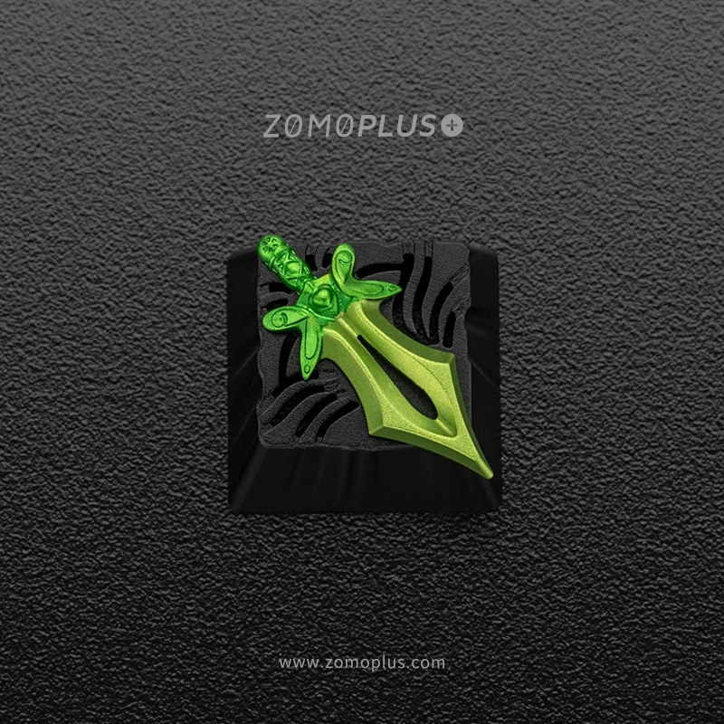 ZOMO dota2 тема 3D металлический ключ колпачок, топор, Бабочка, меч и дракон сердце, механическая клавиатура колпачки, Брелок фигурка, 1 шт