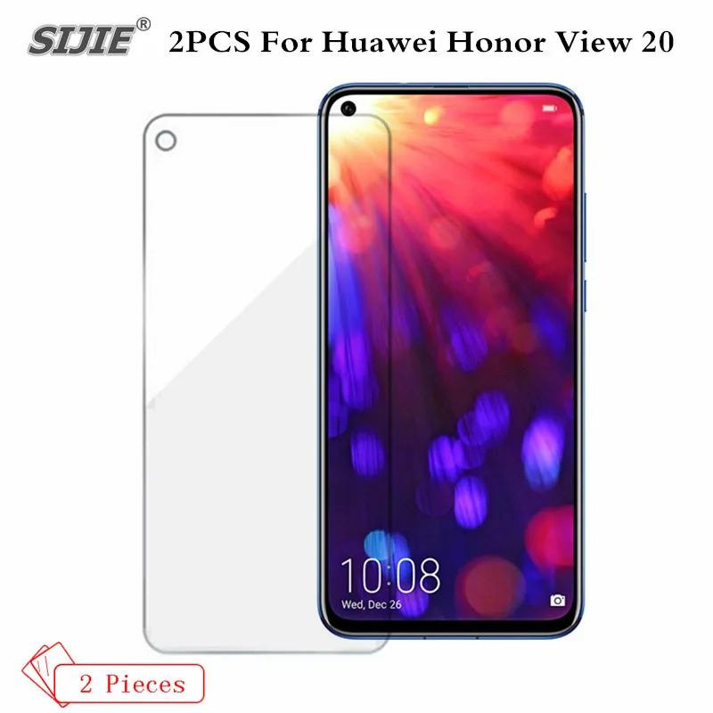 2 шт. закаленное стекло для Huawei Honor View 20 Защитная пленка экрана смартфона с