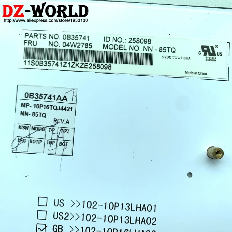 Новая/оригинальная TR Турецкая клавиатура с подсветкой для Lenovo Thinkpad X1 1293 1294