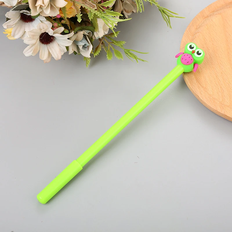 4 шт./лот гелевая ручка в виде совы из мультфильма Kawaii, ручки для письма в виде животных для девочек, подарок, креативные офисные канцелярские принадлежности, школьные принадлежности