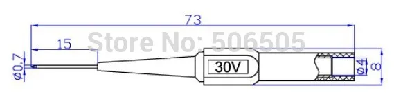0 7 мм Резка Бесплатный кабель тестовый штифт стальная игла тест-зонд головка