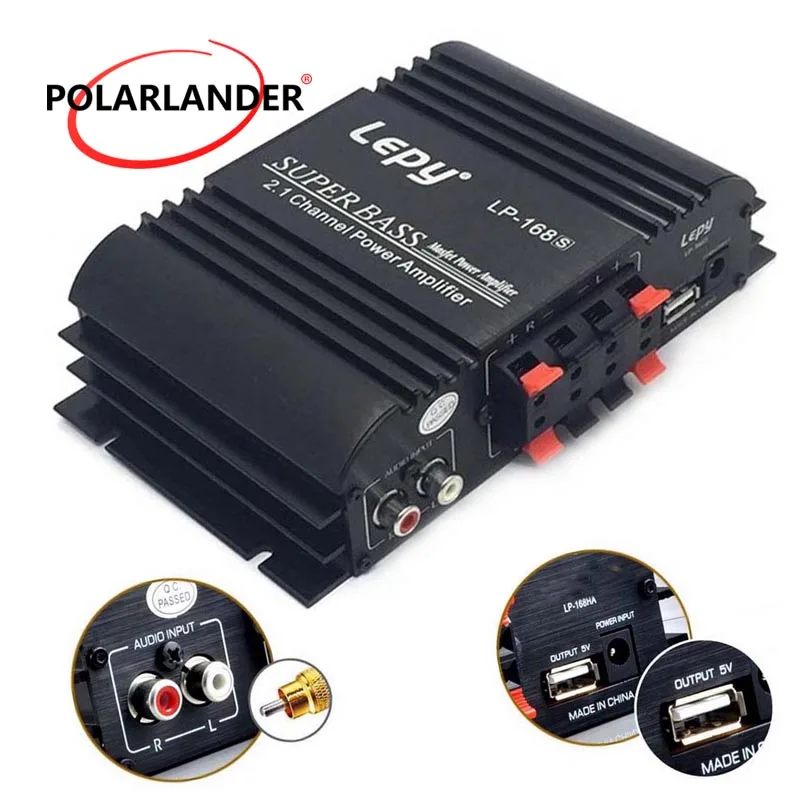 Lepy LP 168S 2 канала дома 12V без рамки с изображением маленькой машины Aamplifier