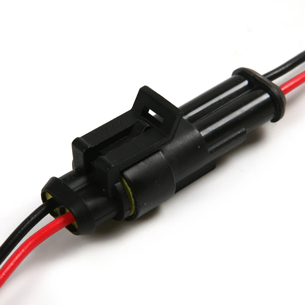 

2Pin Way Car Waterproof Seal Electrical Connector Plug With AWG Wire HOT