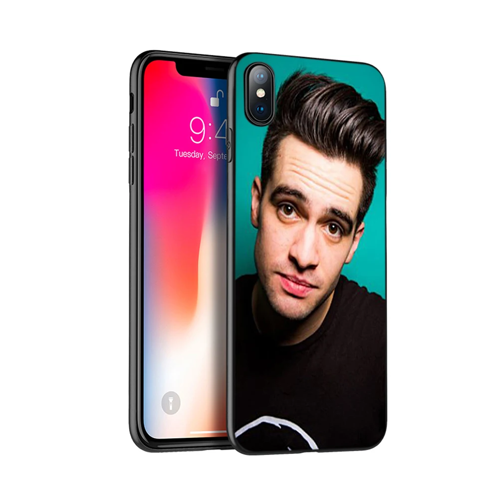 Черный чехол из ТПУ для iphone 5 5S SE 6 6s 7 8 plus x 10 XR XS 11 pro MAX Panic! At The Disco brendon urie|Бамперы| |