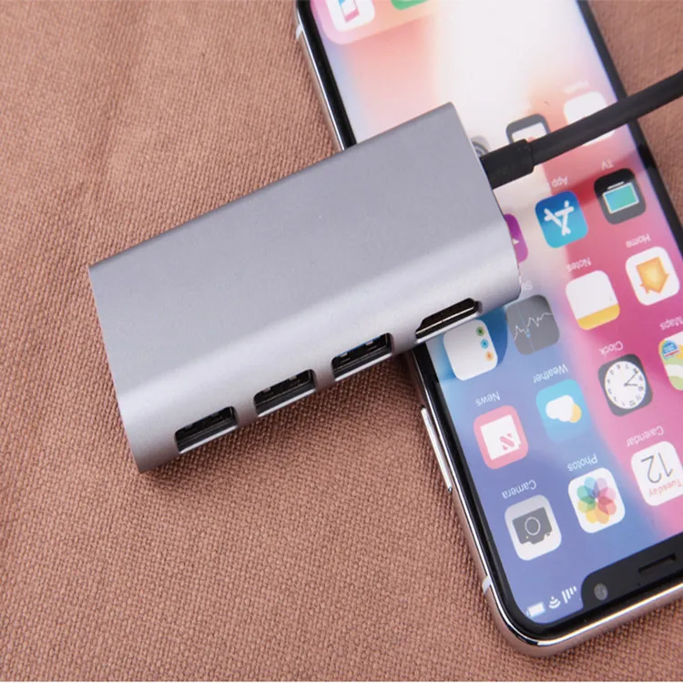 Baolyda USB C многопортовый адаптер до 3 0 концентратор HDMI Thunderbolt для MacBook Pro huawei P20