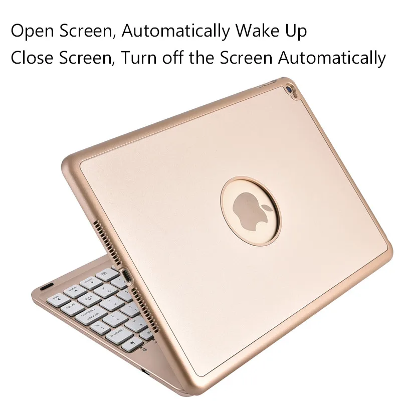 Aokin беспроводной Bluetooth 3 0 клавиатура для iPad Pro 9 7 дюйма LED подсветка ABS алюминиевый