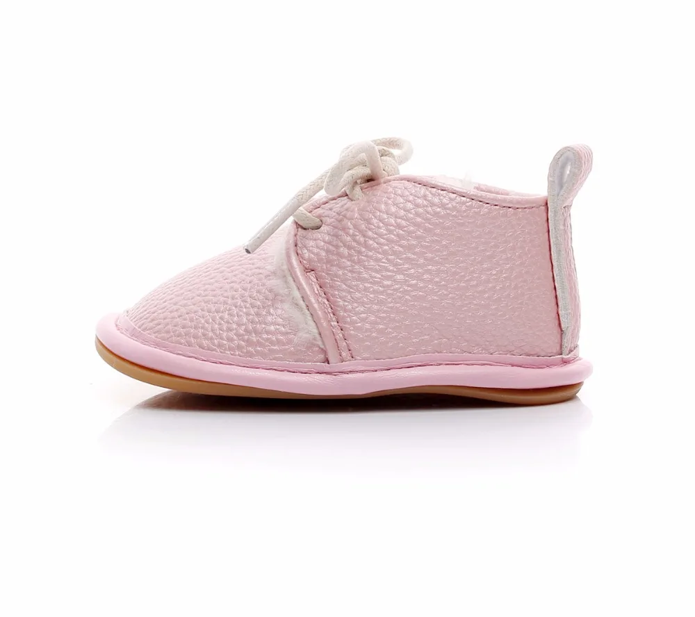 VIP Dropshiping lace up floral printing baby moccasins super warm PU leather fur winter baby shoes toddler girls boys snow boots