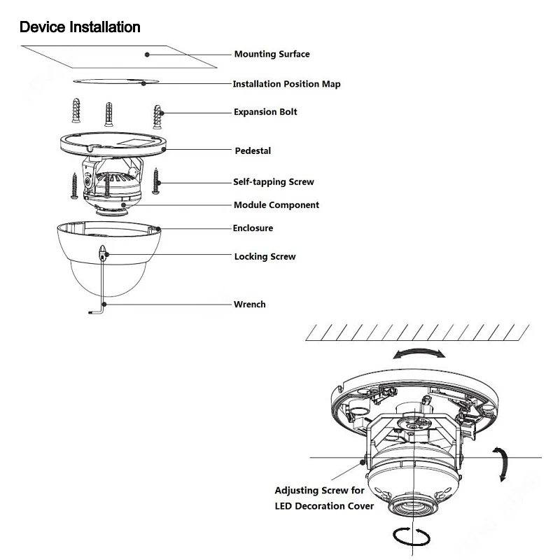 Оригинальная сетевая мини купольная камера Dahua IPC HDBW1230E 2MP IR с максимальной длиной