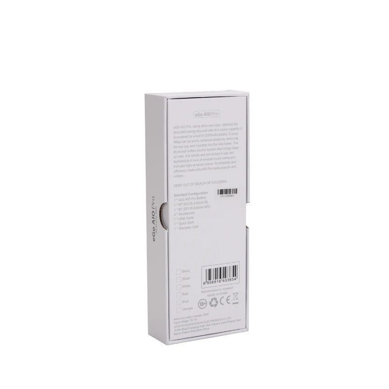 Оригинальный комплект Joyetech eGo AIO Pro емкость 4 мл 2300 мА · ч встроенный аккумулятор pro