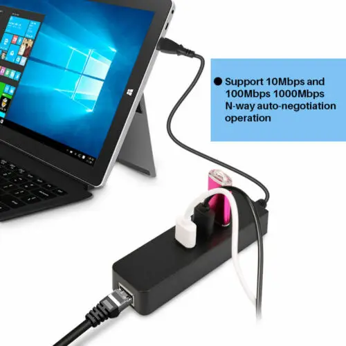 USB3.0 гигабитная Ethernet карта + 3 порта концентратор USB 0 гигабит Lan RJ45 сетевой адаптер