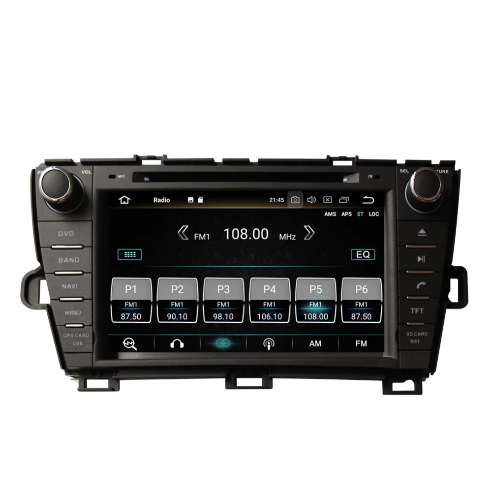 Android 8 0 Octa Core 4 Гб RAM автомобильный DVD мультимедийный плеер GPS навигация для Toyota Prius