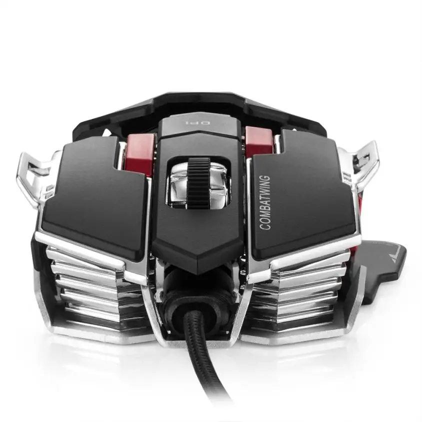 Фото Combaterwing 4800 dpi оптическая USB Проводная профессиональная программируемая игровая Combaterwing 4800 dpi оптическая USB Проводная профессиональная программируемая игровая