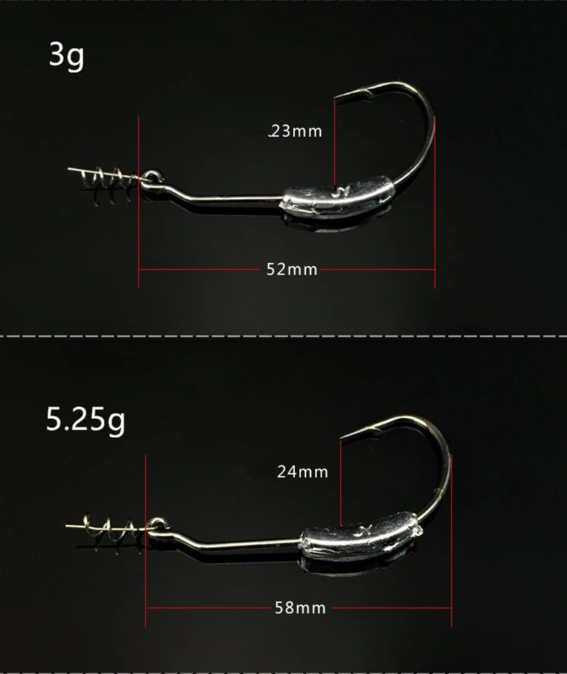 5 шт./пакет рыболовные крючки для мягкой приманки Приманка кривошипная червь