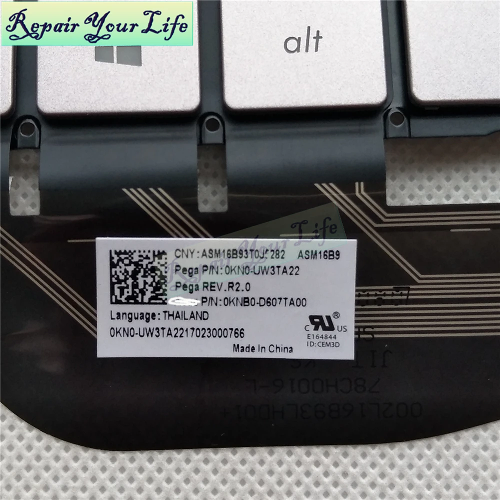 Запасная Клавиатура для ноутбука Asus ZenBook 3 UX390UA UX390 таиландский стандарт TI TA с